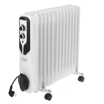 Adler Uljni grijač 13 rebra, AD 7818, 2500W, 3 snage, termostat