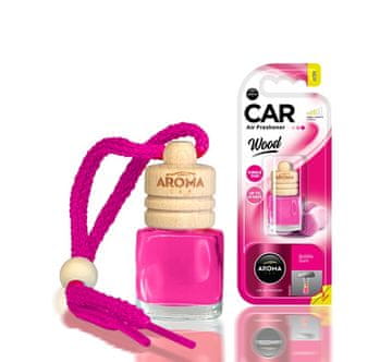slomart AMiO osvježivač zraka AROMA WOOD Bubble Gum, bočica s drvenim čepom
