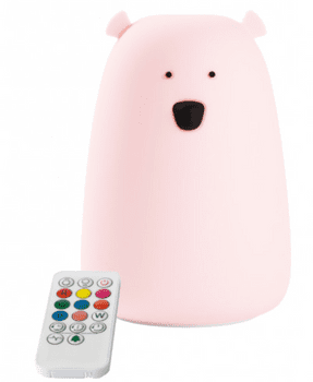  Rabbit & Friends meko svjetlo, medvjed, ružičasta, USB-C punjenje