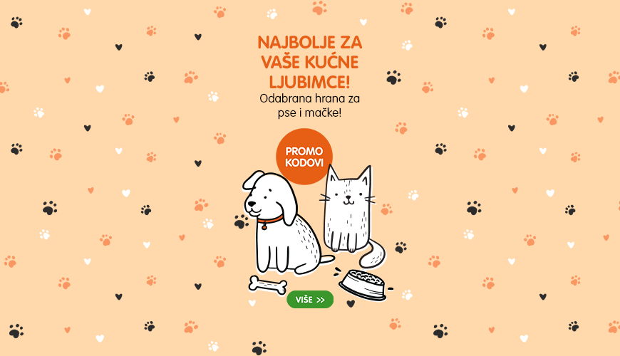Odabrana pasja i mačja hrana za vaše kućne ljubimce + PROMO KODOVI