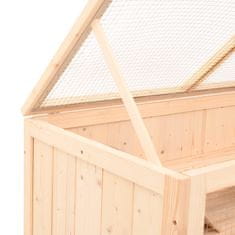 Vidaxl Kavez za hrčka 89,5 x 45 x 45 cm Masivno drvo jele