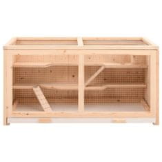 Vidaxl Kavez za hrčka 89,5 x 45 x 45 cm Masivno drvo jele