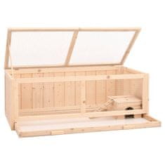 Vidaxl Kavez za hrčka 104x52x38 cm Masivno drvo jele