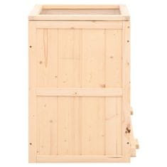 Vidaxl Kavez za hrčka 81x40x60 cm Masivno drvo jele