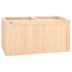 Vidaxl Kavez za hrčka 104x52x54 cm Masivno drvo jele