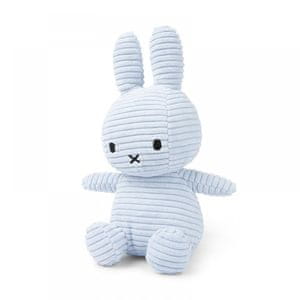  Miffy Corduroy mekana igračka, zec, Ice Blue, 23 cm