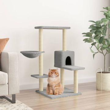 Vidaxl Grebalica za mačke sa sisal stupićima svijetlosiva 95 cm