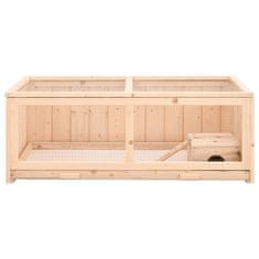 Vidaxl Kavez za hrčka 104x52x38 cm Masivno drvo jele