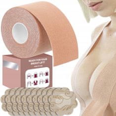Malatec Univerzalni remen za podizanje grudi 5m bež + silikonska naljepnica poprsje