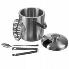 Malatec Inox postavite LED spremnik - kanta 1.3L + kliješta + žlica