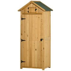 Homestar Vrtni ormar 77x54.2x179 cm žuti za pohranu