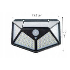 MG L10720 solarna svjetiljka 100 LED, crno