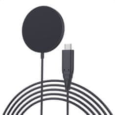 Choetech T518 MagSafe bežični punjač 15W, crno