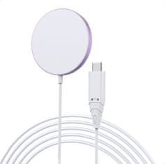 Choetech T518 MagSafe bežični punjač 15W, ružičasta