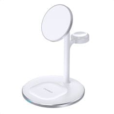Choetech T585 MagSafe bežični punjač za telefon / Apple Watch / Airpods, bijela