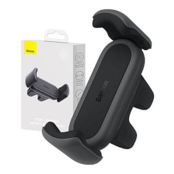 BASEUS Baseus Steel Cannon 2 Auto držač za ventilacijsku rešetku (crni)