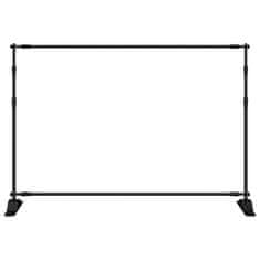 Vidaxl Stalak za pozadinu crni 305 x 243 cm čelični