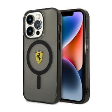 Ferrari prozirna MagSafe futrola - iPhone 14 Pro Max (crna)