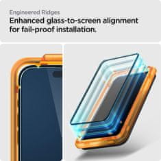 Spigen Glas.Tr Full Cover 2x zaštitno staklo za iPhone 15 Plus, crno