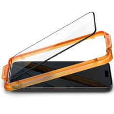 Spigen Glas.Tr Full Cover 2x zaštitno staklo za iPhone 15 Plus, crno