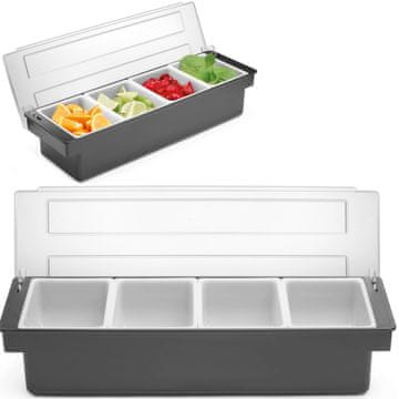 Bar Up Organizator za posude za barmene za dodatke koktelima - 4 umetka