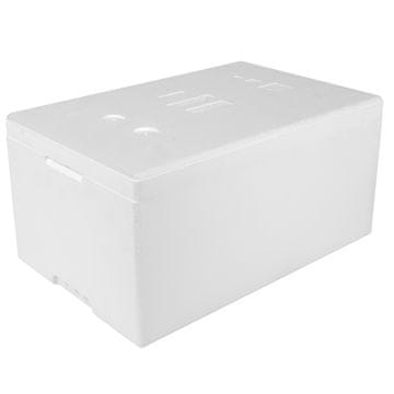 Termobox termo kutija od stiropora s poklopcem, PZH certifikat, 580x380x285mm, 32L