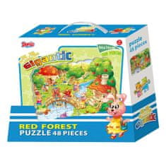 Denis Puzzle / Slagalica Crvena šuma Gigantic 48 kom