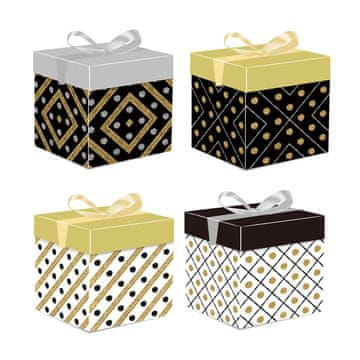 Denis Ukrasna kutija, 22x22x22 cm, točkice, 4s