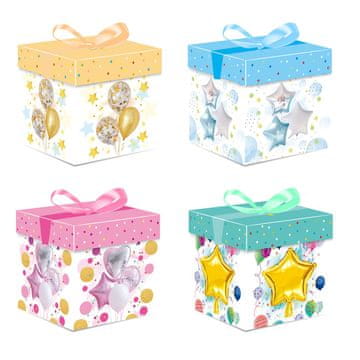 Denis Ukrasna kutija 22x22x22cm, baloni, 4s