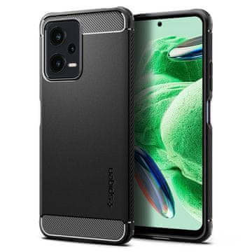 Spigen Rugged Armor maska za Xiaomi Redmi Note 12 5G Poco X5 mat crna