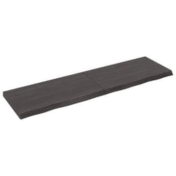 Vidaxl Kupaonska radna ploča tamnosmeđa 180x50x(2-6) cm tretirano drvo