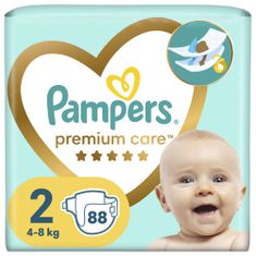 Pampers Pelene Premium Care, veličina 2 (4-8 kg), 88 pelena