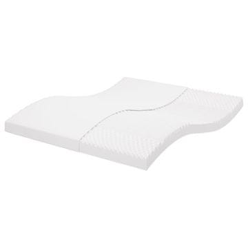 Vidaxl Madrac od pjene, bijeli 200x220 cm, 7 zona, tvrdoća 20 ILD