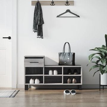 Vidaxl Ormarić za cipele, sivi hrast sonoma, 102 x 36 x 60 cm