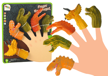 slomart LEAN TOYS Prsti dinosauri lutka, set 5 kom.