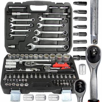 MAR-POL Set od 82 ručna nasadna ključa - gedora u koferu