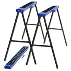 Wiltec Set od dvije metalne stolarske stolice građevinske koze do 250 kg