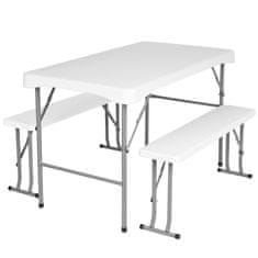 EH Stanley vrtni set za catering: stol + 2 klupe