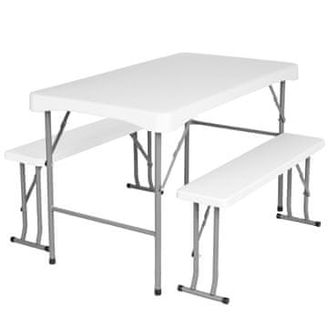 EH Stanley vrtni set za catering: stol + 2 klupe