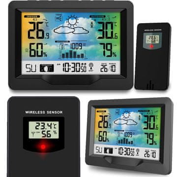 Berdsen Meteorološka stanica s zaslonom BD-901 crna