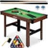 Neo-Sport Bilijarski stol 122 x 61 x 76 cm NS-807 tamnosmeđi
