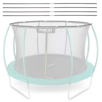 Neo-Sport Mreža za trampolin, prsten tipa C, 252 cm, 8 ft,