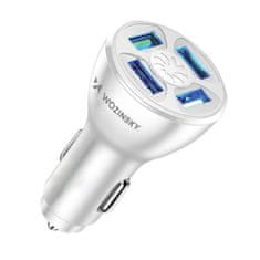 MG WCCAW auto punjač 4x USB 50W QC, bijela