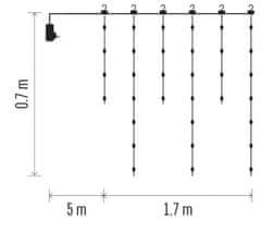 EMOS D3CW01 LED božićne lampice - ledene svijeće, 1,7 m za vanjske i unutarnje tople bijele boje
