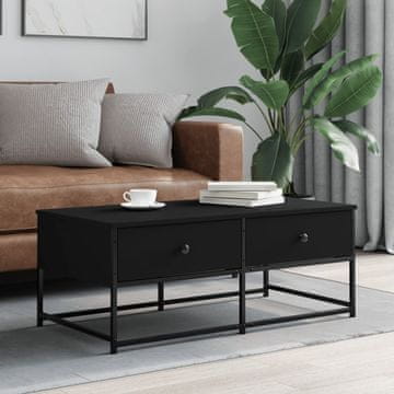 Vidaxl Klub stolić, crni 100x51x40 cm, materijal na bazi drva