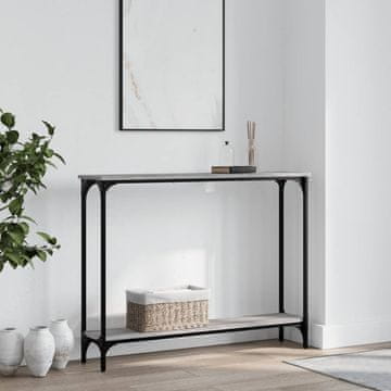 Vidaxl Konzolni stolić, sivi hrast sonoma, 100x22,5x75 cm