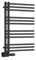 AQUALINE AQUALINE POSEIDON crni radijator 450x740mm, električno i kombinirano grijanje