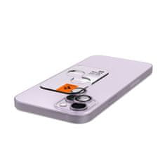 Spigen Ez Fit Optik 2x zaštitno staklo za kameru za iPhone 14 / 14 Plus / 15 / 15 Plus, ljubičasta
