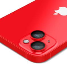 Spigen Ez Fit Optik 2x zaštitno staklo za kameru za iPhone 14 / 14 Plus / 15 / 15 Plus, crvena