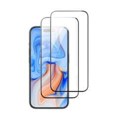 ESR Screen Protector 2x zaštitno staklo za iPhone 15, crno